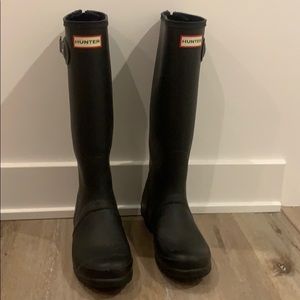 Tall Hunter Boots with back zipper